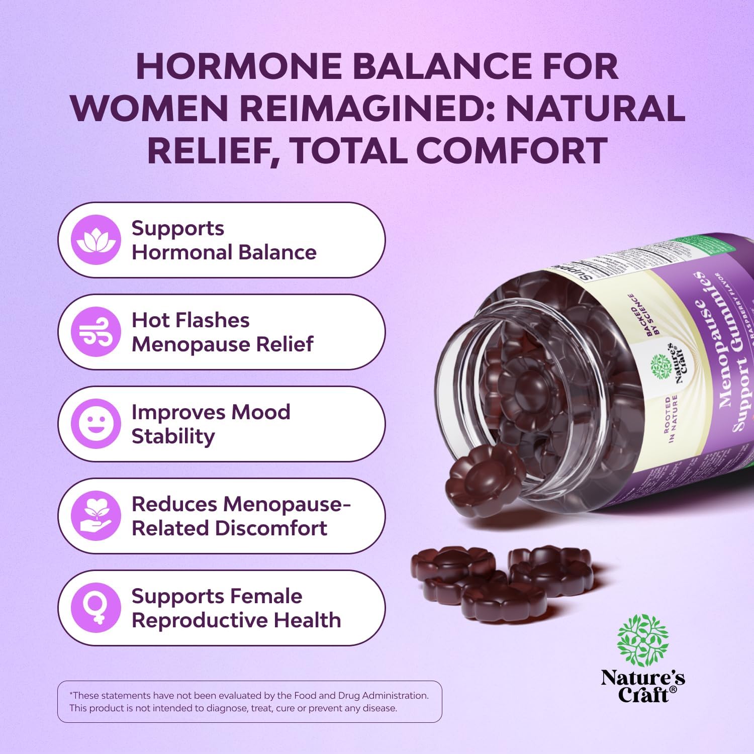 Womens Menopause Gummies with Dong Quai - Menopause Vitamins for Women with Ashwagandha - Holistic Support for Hot Flashes Night Sweats and Mood Swings - Pre & Post Supplements - 90 Count