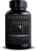 5 Mushroom Blend Supplement – with Reishi, Lions Mane, Maitake, Shiitake & Cordyceps – Natural Energy, Stress Relief & Immune Support – Nootropic Vegan Capsules – 60 Count - 2 Months Supply