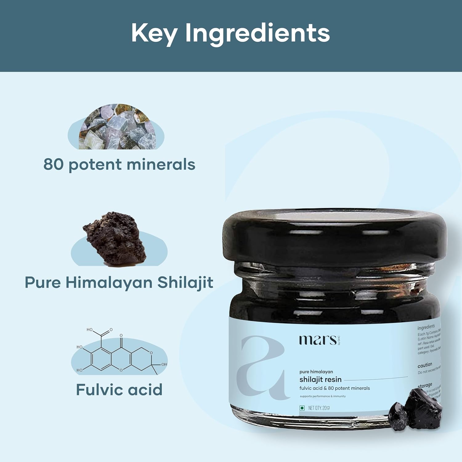 Mars Himalayan Organic Shilajit Resin | Natural Resin Sourced from the Himalayas | Supports Vitality, Energy & Overall Wellness | 45g | Pack of 3