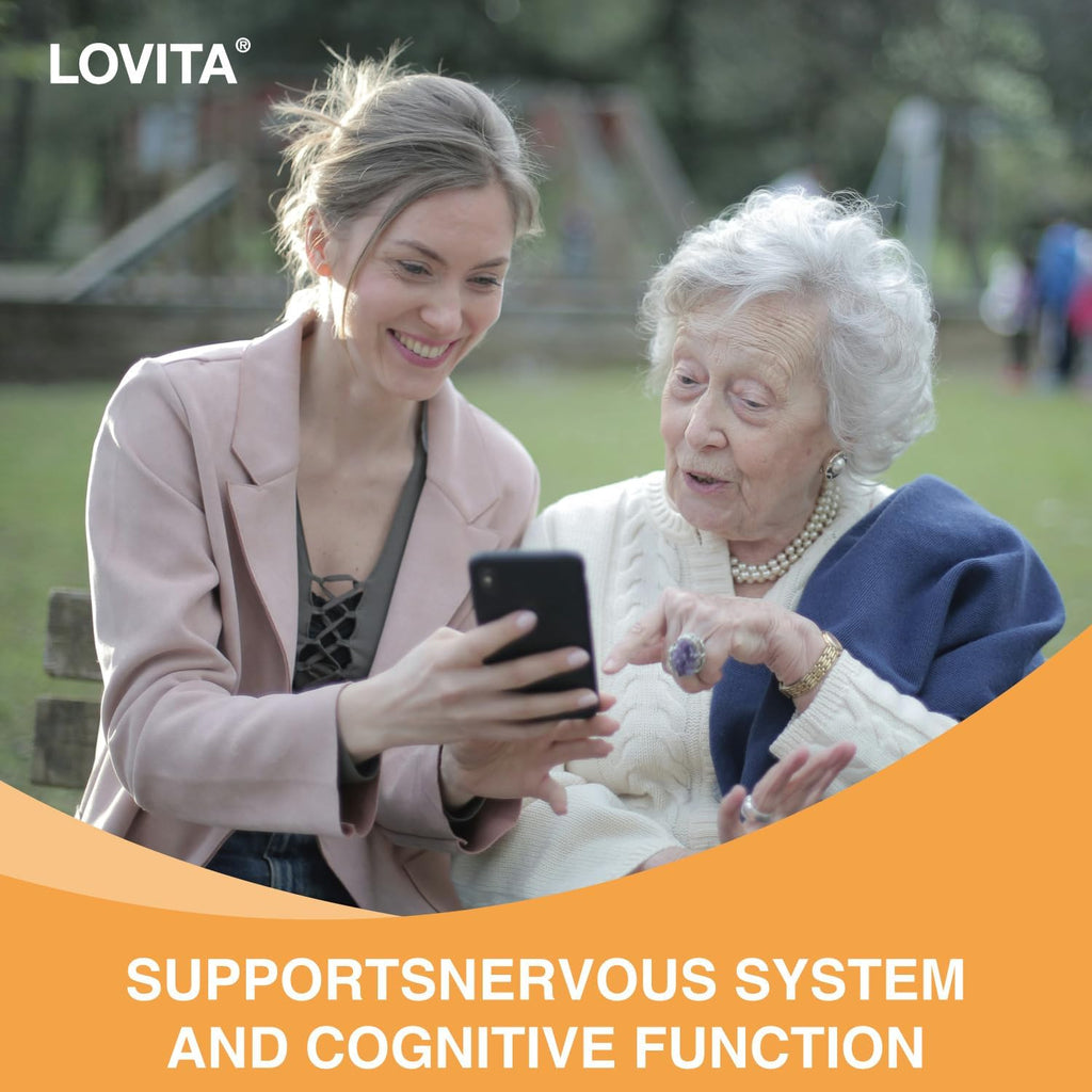 Lovita Lecithin, 1000mg per Softgel, 35% Phosphatidyl Choline | Lactation, Brain & Nerve Support | Vegan, Non-GMO, 60 Softgels