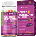 Sugar Free Womens Multivitamin Gummies with Iron, Women's Multivitamin w/Vitamins C, D3 K2, B12, B6, Filled Gummies for Daily Nutritional Support| Immune Support| Skin Health, Mixed Flavors, 60 Cts