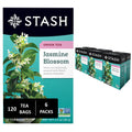 Stash Tea Jasmine Blossom Green Tea - Caffeinated, Non-GMO Project Verified Premium Tea with No Artificial Ingredients, 20 Count (Pack of 6) - 120 Bags Total