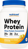 Nutricost Whey Protein Powder Pineapple (2 LBS) - Gluten-Free, GMO-Free, from Whey Protein Concentrate