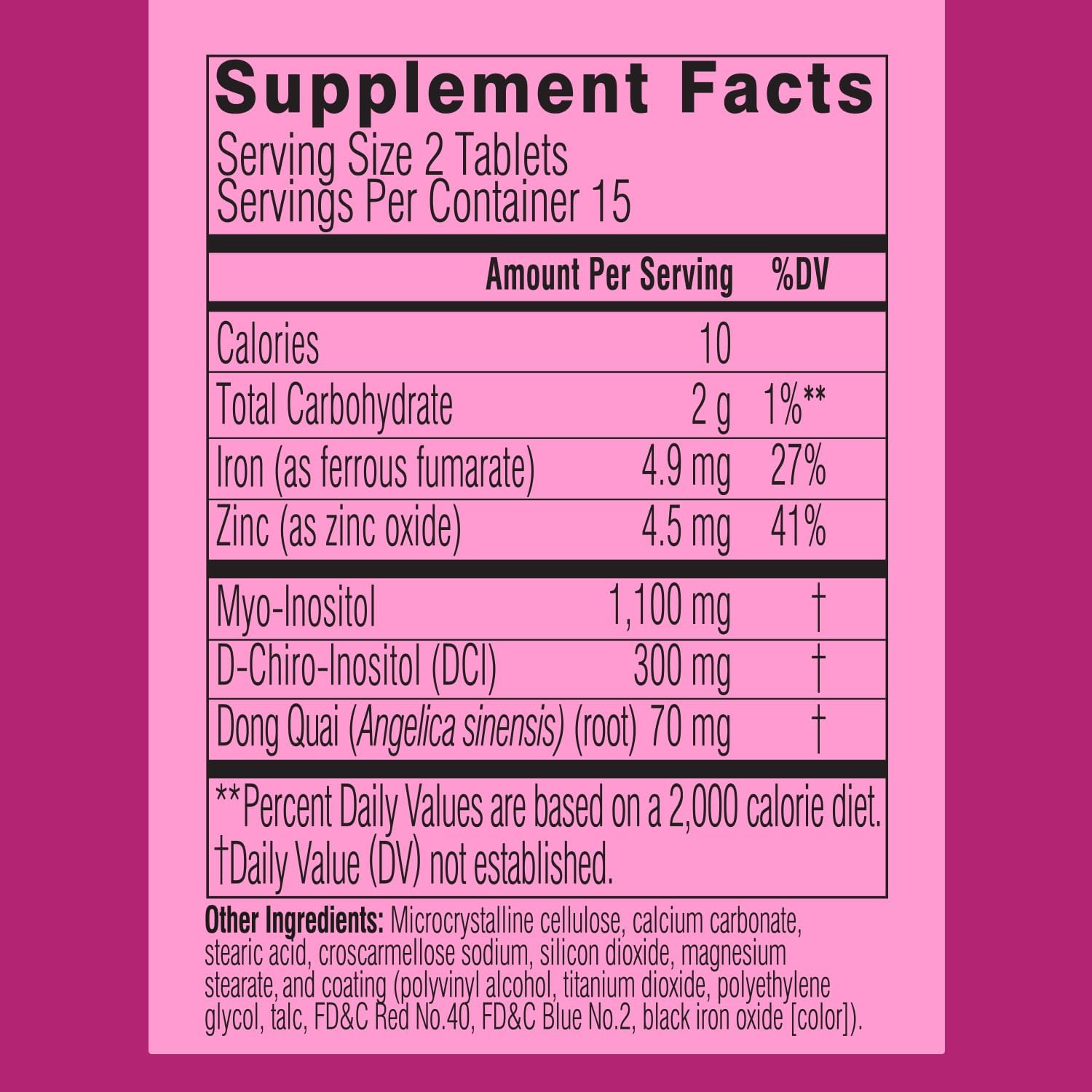 Swisse Ultiboost Myo-Inositol & D-Chiro Inositol Supplement | Hormonal Balance, Ovarian Health & Menstrual Support | 1100mg Myo-Inositol + 300mg DCI with Dong Quai | 30 Tablets