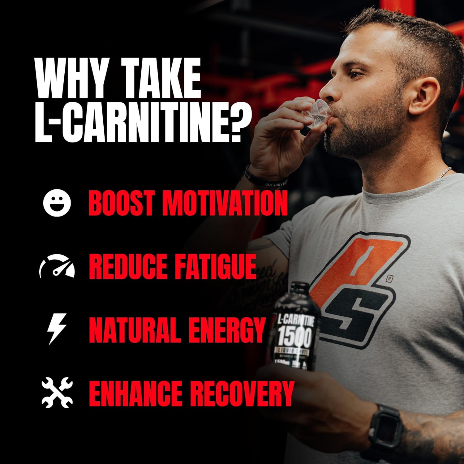PROSUPPS L-Carnitine Liquid 1500, Stimulant-Free Liquid Shots for Men & Women - Clean Workout Drink for Energy, Performance & Muscle Recovery - No Sugar, No Carbs - 31 Servings, Cherry Popsicle