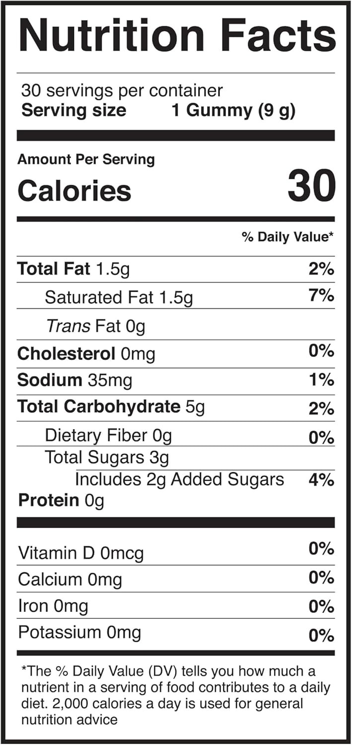 C60 Power C60 Gummies - Natural Wellness Support for Men & Women, 99.99% Pure Sublimated Carbon Fullerenes, Promotes Energy, Mental Clarity, & Stamina - 30 Count