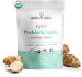 Organic Inulin Prebiotic Powder, Soluble Fiber, Digestive Gut Health, 1 lb