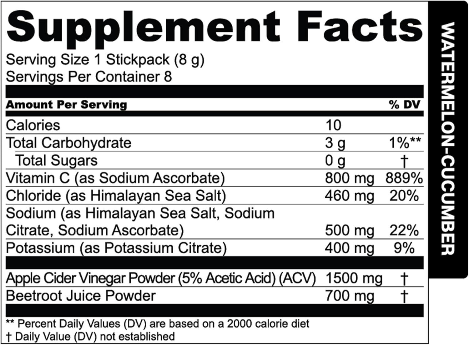 Essential Elements Hydration Packets - Watermelon Cucumber Pack - Sugar Free Electrolytes Powder Packets - 25 Stick Packs of Electrolytes Powder No Sugar - Hydration Drink - with ACV & Vitamin C