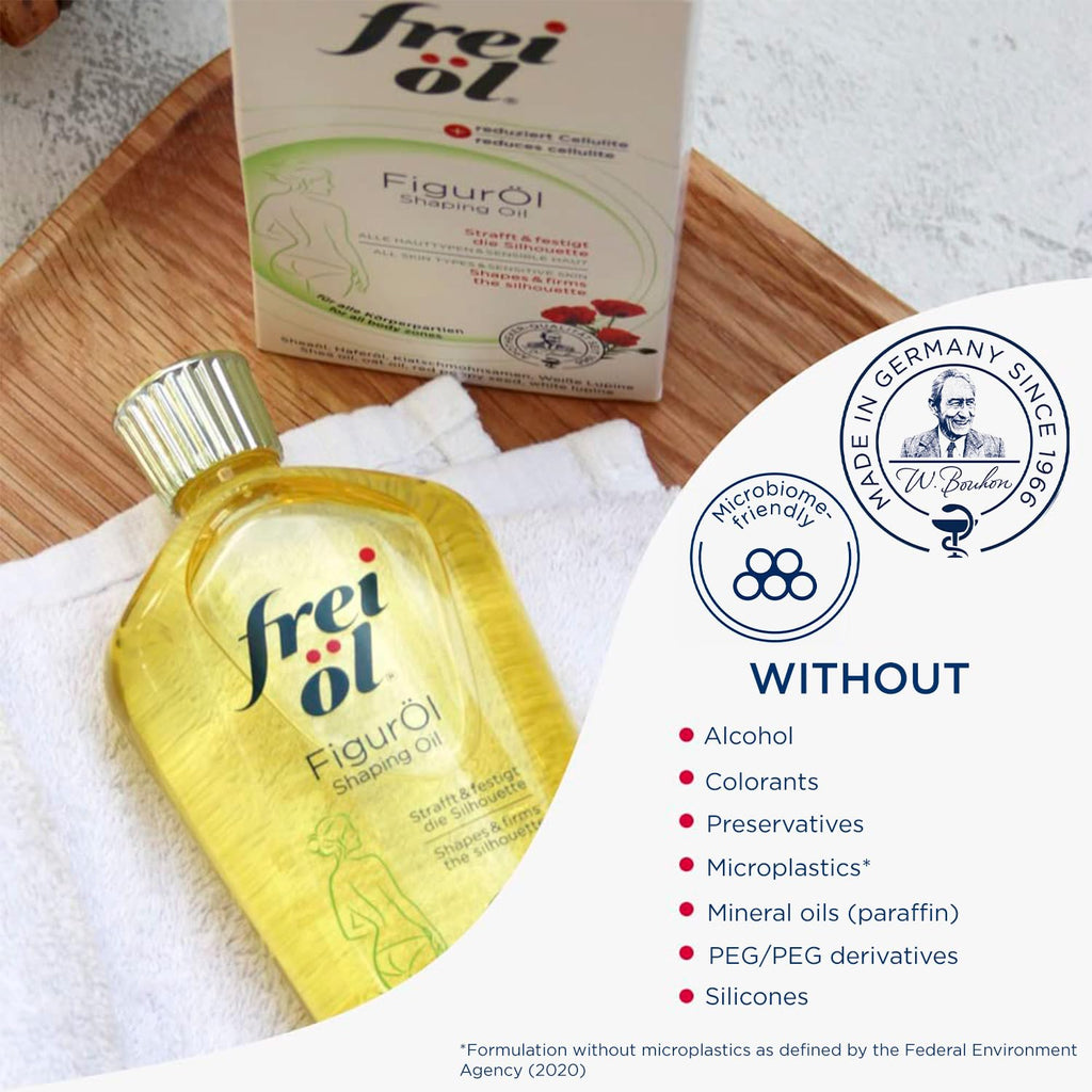 shaping oil – body oil for cellulite reduction – smooths, tightens & firms problem areas & Post pregnancy regression – citrus scent – all skin types – vegan – 125 ml / 4.23 Fl Oz