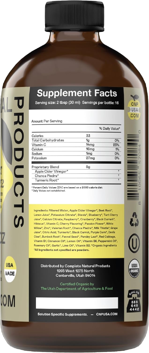 Complete Natural Products Gallbladder Complete - 16oz Glass Bottle, Gallbladder Cleanse Supplement