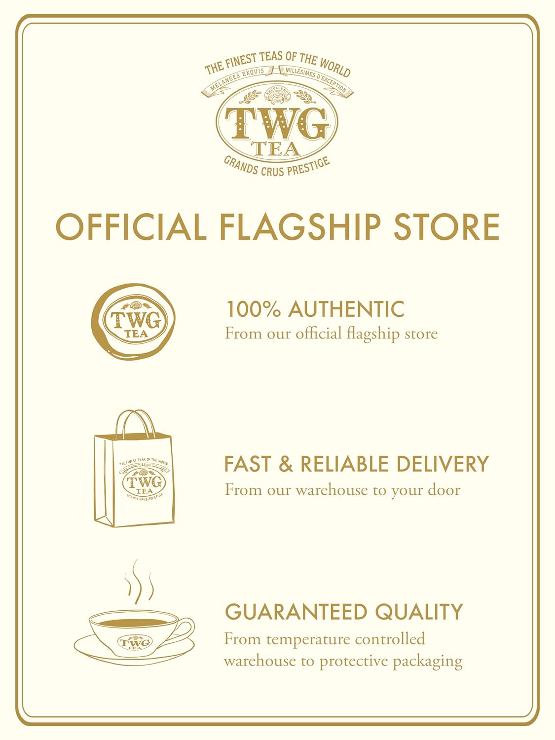 TWG Tea | Moroccan Mint Tea | Green Tea | Spearmint Leaves | 15 Hand Sewn Cotton Tea Bags | Gift Set