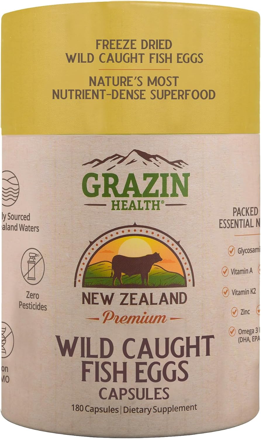 Fish Eggs Capsules 3000 Mg per Serving (30 Servings)