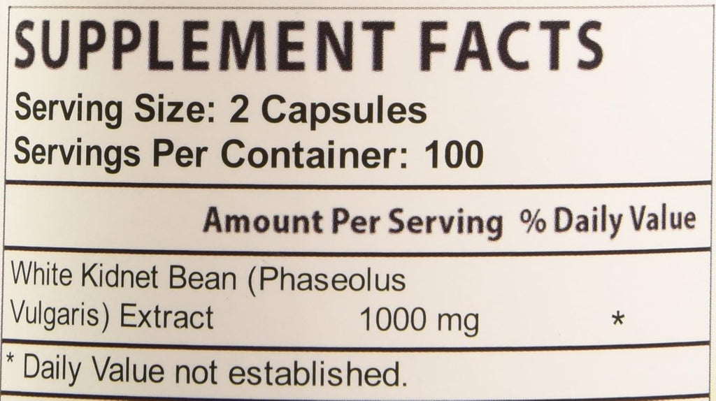 White Kidney Bean Extract, 200 Count