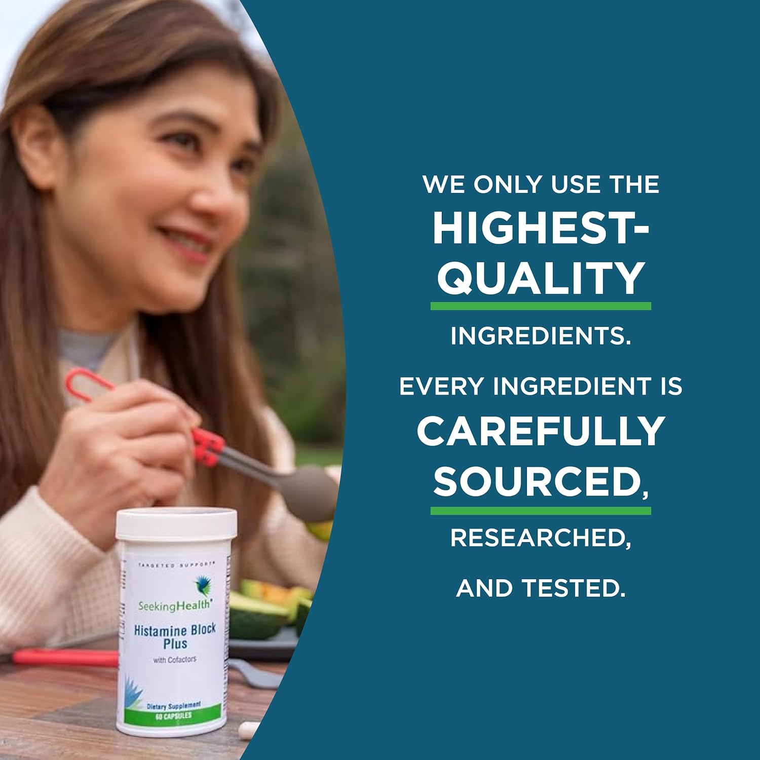 Seeking Health Histamine Nutrients, Formerly Histamine Block Plus, DAO Enzyme Supplement for Histamine Food Intolerance, Supports GI and Digestive Health (60 Capsules)*