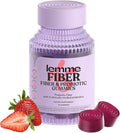 Lemme Fiber & Probiotic Gummies for Adults, Promotes Regularity & Digestive Health, No Sugar Added Strawberry Flavor, 4g Prebiotic Fiber & Clinically Studied Probiotic Strains, (60 Count)