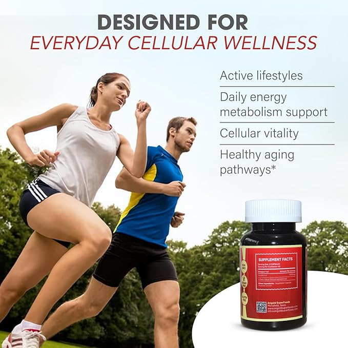 Urolithin A PRO 1000mg Ultra-Micronized Postbiotic Supplement for Cellular Energy, Support Healthy Aging, Longevity Complex, Mitochondrial Support. Pomegranate-Derived Vegan & Non-GMO. 90 Caps