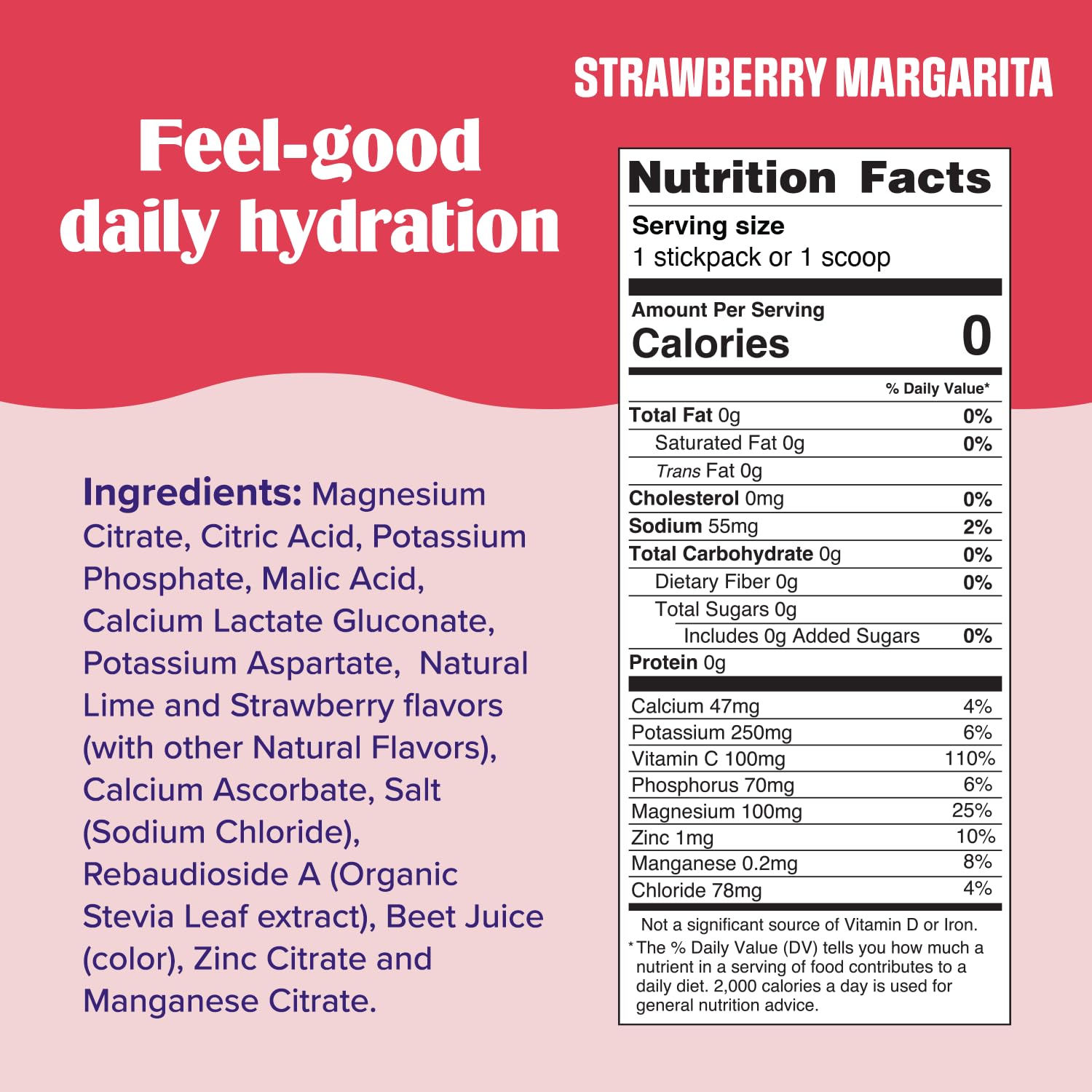 Ultima Replenisher Daily Electrolyte Powder Drink Mix – Sugar Free – Strawberry Margarita, 90 Servings – Hydration Powder with 6 Key Electrolytes and Trace Minerals – Keto Friendly, Non-GMO