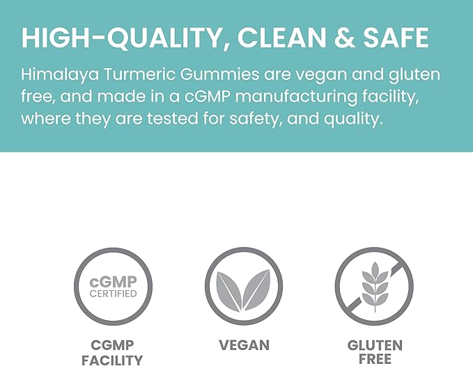 Himalaya Turmeric Gummies, Herbal Gummy Supplement for Joint Health, Mango Flavor, Vegan, Gluten Free, 285 mg, 60 Gummies