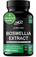 Boswellia Serrata Extract Capsules 65% Boswellic Acid 700mg Equal to 7000mg Resin Powder, Extra Strength & Superior Absorption, 6 Month Supply 180 Vegan Capsules Non-GMO