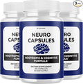 (3 Pack) Neuro Capsules - Official NeuroCapsules Brain Health and Memory Support Advanced Formula, Daily Premium Focus for Overall Health & Wellness - 180 Capsules for 3 Months