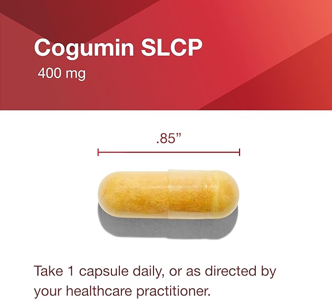 Protocol Cogumin SLCP 400mg Curcumin - Neurological Support* - with Curcuma Longa Extract - Cognitive Support Supplement* - Vegan-Friendly & Non-GMO - 50 Veg Capsules