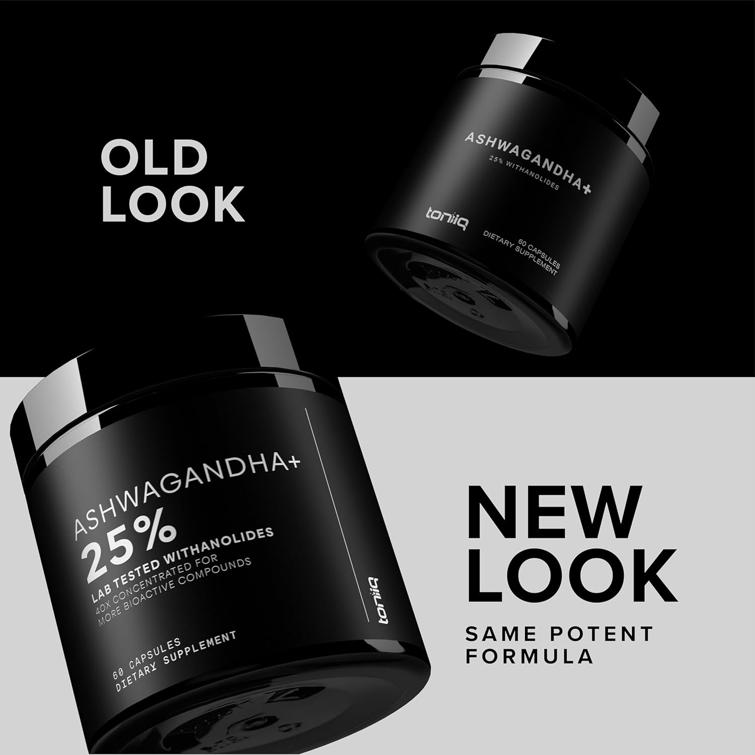 Ashwagandha - Ultra High Potency 40:1 Extract with 25% Withanolides - Wild Harvested in India - Highly Concentrated & Third-Party Lab Tested - 60 Capsules