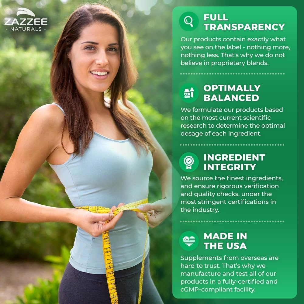 Zazzee White Kidney Bean 10:1 Extract, 1800 mg per Serving, 200 Vegan Capsules, Over 2 Month Supply, Standardized, Concentrated 10X Extract, 100% Vegetarian, All-Natural and Non-GMO, Made in The USA