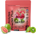 PowderVitamin Electrolytes Powder Plus (20 Servings) Guava Kiwi Electrolyte Powder Zero Calorie Keto,0 Sugar, No Maltodextrin,1000mg Potassium,120mg Calcium,120mg Magnesium, Pink Himalayan Salt