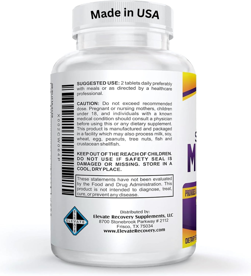 Super-MAX Multimineral Supplement (Iron Free) Multiminerals | High-Potency Multi Mineral Supplements (All-in-1) Minerals Formula | Mineral Complex | 1-Month Supply | 60 Tablets
