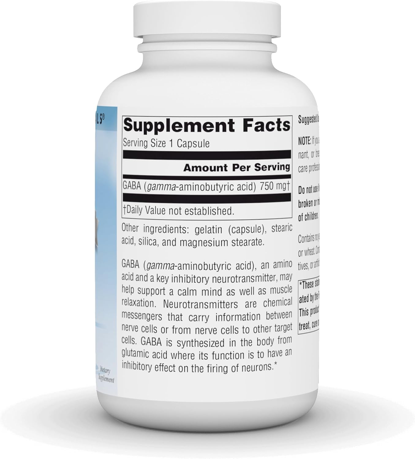 Source Naturals Serene Science GABA, for a Calm Mind, 750mg - 180 Capsules