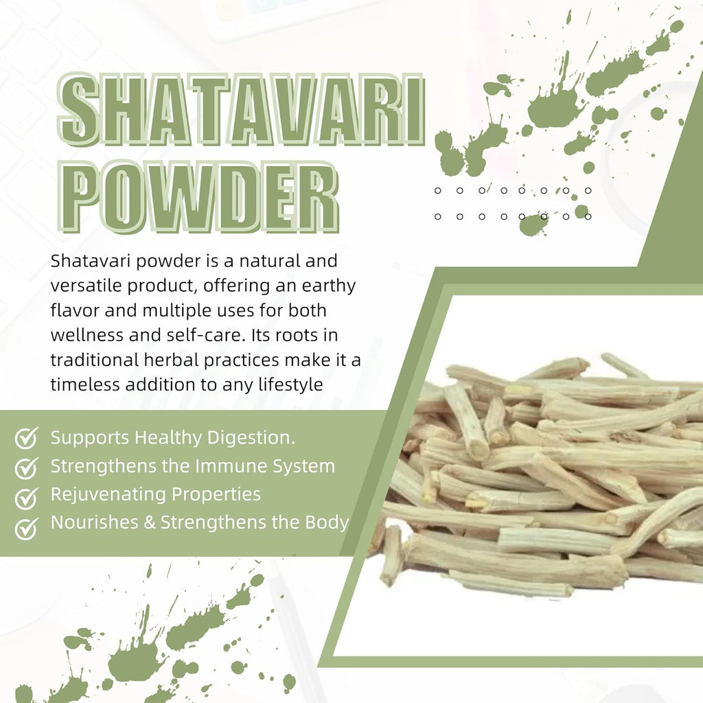 Shatavari Powder Natural Asparagus Racemosus for Lactation Breastfeeding Shatavri Satawar Kalpa Kalp India Improves Lactation | Rejuvenates Stamina | 5.3 oz / 150 GMS