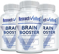 Brain Booster - Nootropic Supplement to Enhance Cognitive Function - 180 Vegan Friendly Capsules - 3 Bottles