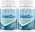 17-in-1 Brain Supplement for Memory and Focus | Natural Nootropics Brain Supplement for Brain Cognition, Energy | High Absorption | L-Theanine, Phytonutrient Blend and Vitamins B6, B12 | 2 Bottles