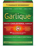 Garlique Garlic Extract Supplement, Healthy Cholesterol Formula, Odorless & Vegan, 60 Caplets