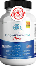 Cognicare Pro Max Brain Support Supplement Improve Memory & Focus Healthy Clear Brain Fog & Boost Cognitive Function - 60 Natural Capsules