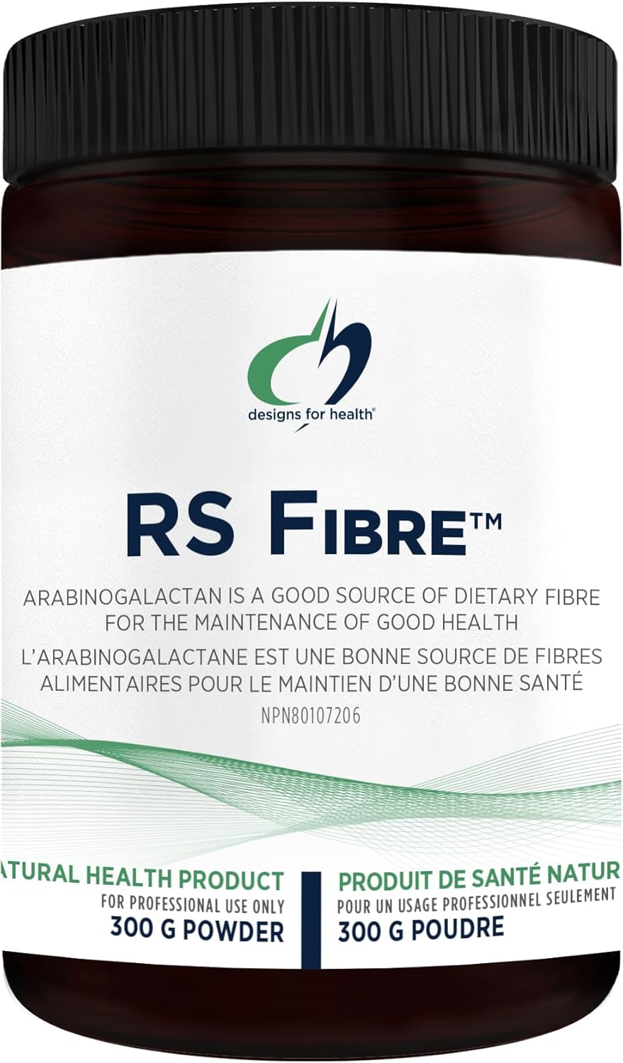 Designs for Health PaleoFiber RS - Fiber Supplement Powder with Resistant Starch - Organic Green Banana Flour + Organic Potato Starch Powder, Non-GMO + Unflavored (30 Servings / 300g)