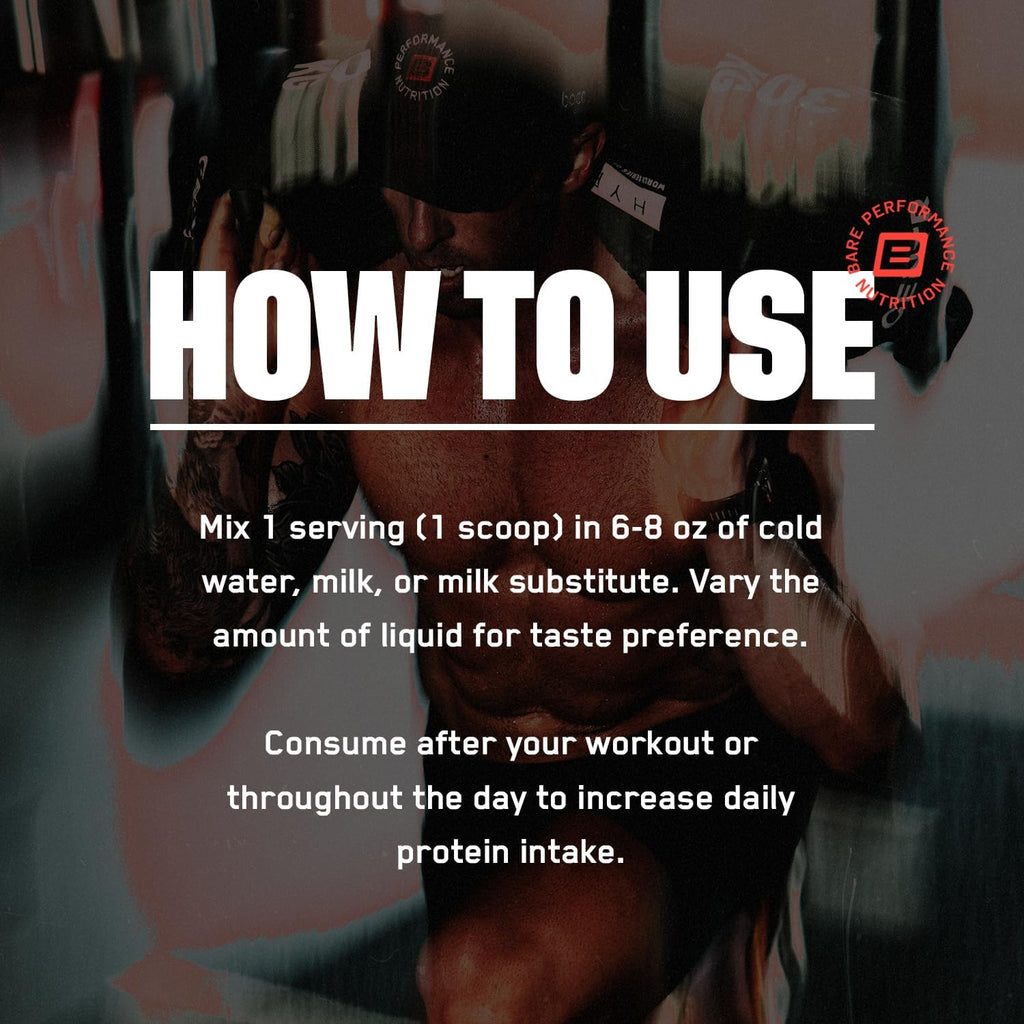 BARE PERFORMANCE NUTRITION, BPN Whey Protein + Casein Protein Powder Blend, Fudge Chocolate, 25g Protein per Serving Supports Lean Muscle Recovery, 27 Servings, Third Party Tested