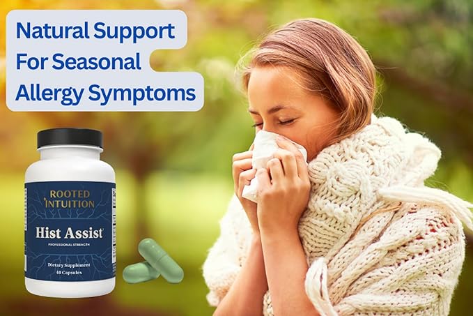 Hist Assist | Seasonal Sinus & Immune Balance Formula | Quercetin Bromelain NAC Nettle | Non-GMO Gluten Free | 40 Capsules