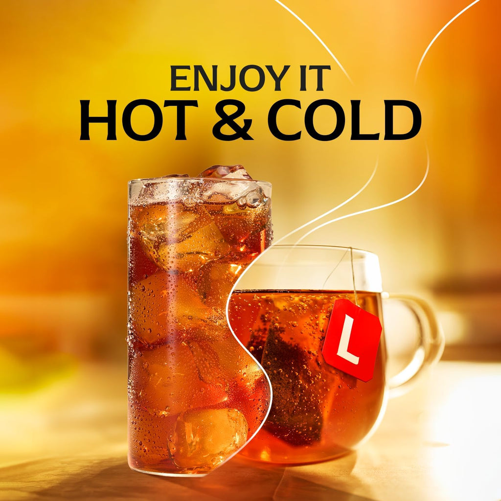 Lipton Black Tea Bags, Hot or Iced Tea with High Caffeine, 600 Total Bags (100ct - Pack of 6)
