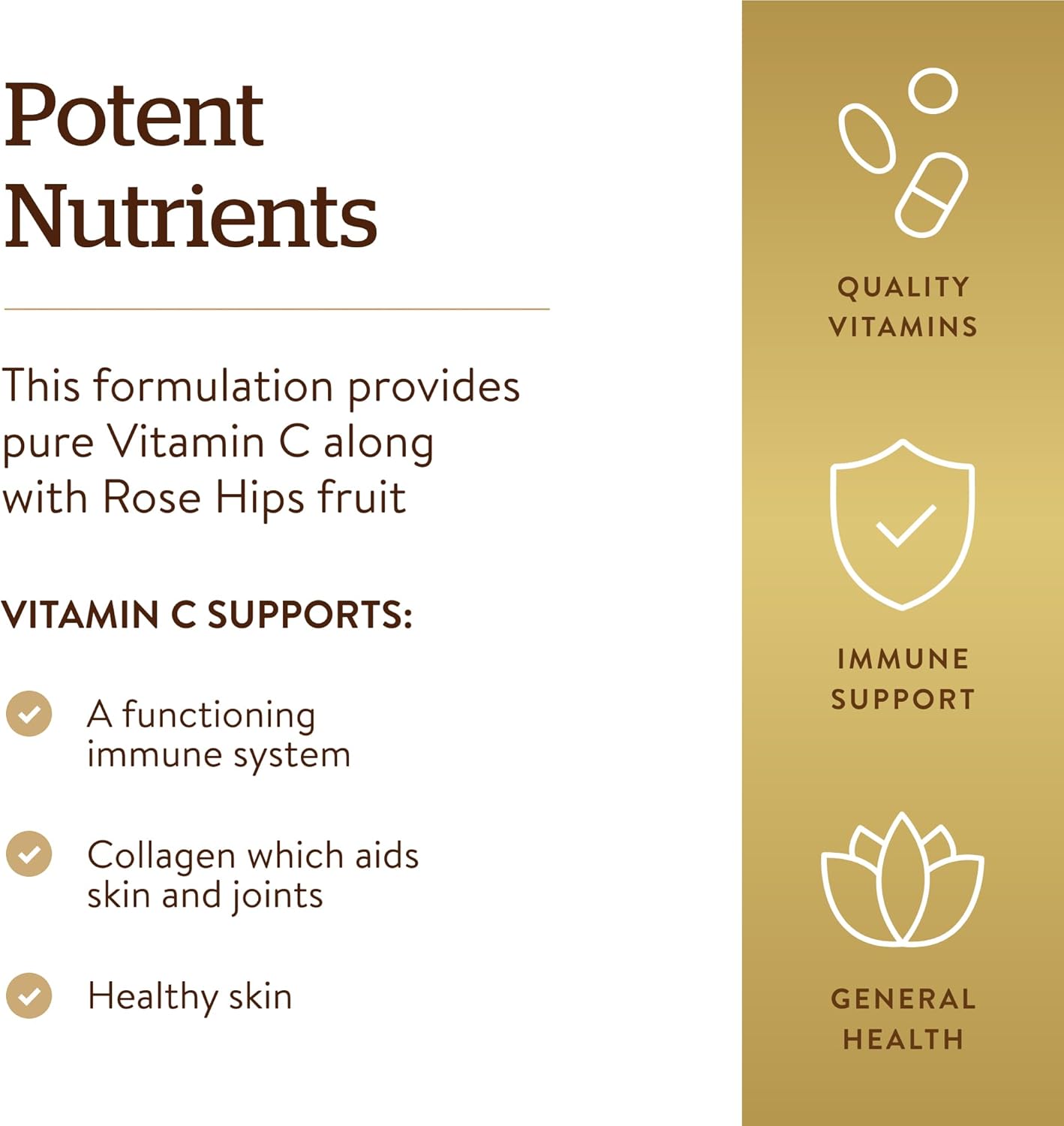 Solgar Vitamin C 1500 mg with Rose Hips, 180 Tablets - Antioxidant & Immune Support - Overall Health - Supports Healthy Skin & Joints - Non GMO, Vegan, Gluten Free, Dairy Free, Kosher - 180 Servings