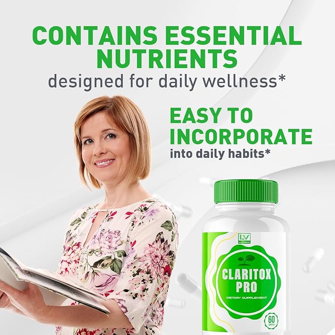 (3 Pack) Claritox Pro, Claritox Pro Support Supplement Pills, Claritox Pro Reviews, Claritox Pro Capsules, Claritox Pro Capsule Support Supplement - Advanced Pill Formula, 180 Capsules for 3 Months