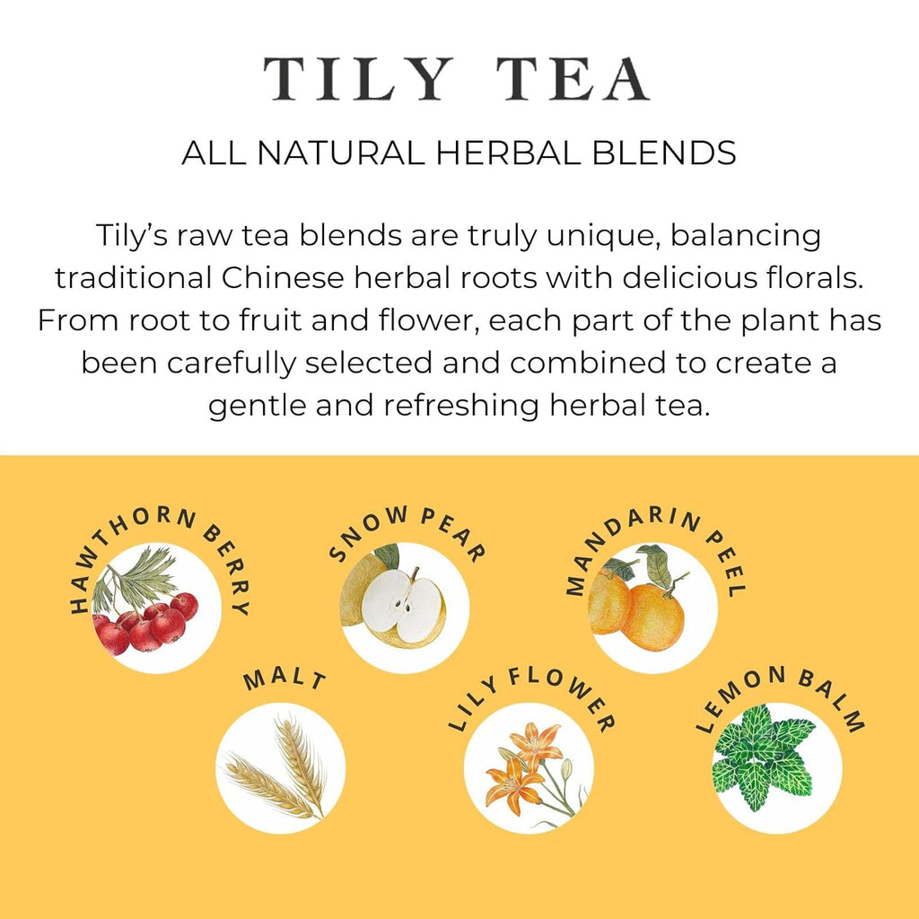 Tily Tea Good Gut Herbal Tea - Caffeine Free - 10 Plastic-Free Teabags