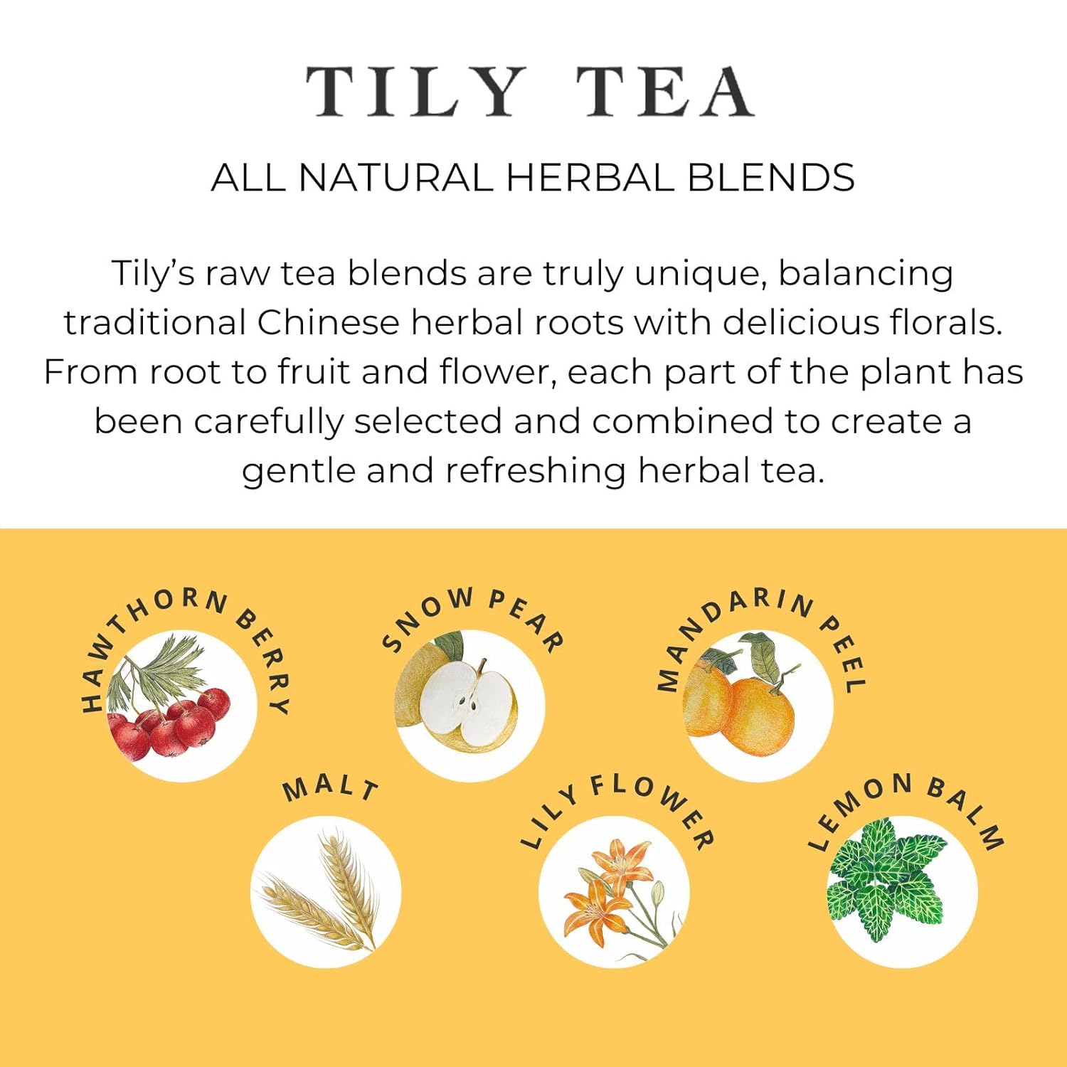 Tily Tea Good Gut Herbal Tea - Caffeine Free - 10 Plastic-Free Teabags