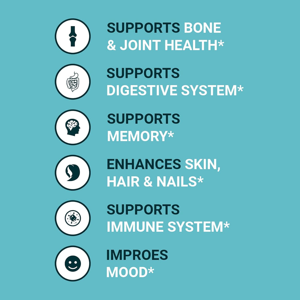 Zammex Bone Broth Protein Powder, Pure Grass Fed Beef, Vanilla Protein Powder,Hydrolyzed Collagen Supplement for Healthy Skin,Nails,Hair,Joints, Non-GMO,Gluten Free, Great in Shakes