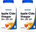 Nutricost Apple Cider Vinegar 500mg, 240 Vegetarian Capsules - Natural, Non-GMO, and Gluten Free (2 Bottles)