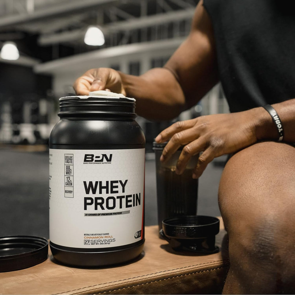 BARE PERFORMANCE NUTRITION, BPN Whey Protein Powder, Whey Protein Concentrate, Native Micellar Casein, Amazing Mixability, Banana French Toast