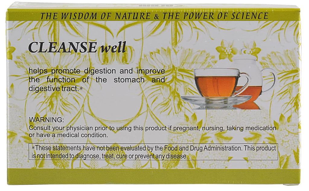 Salem Botanicals Cleanse Well Tea - Herbal Blend for Digestive Health | Supports Digestion, Bloating Relief & Detoxification - Caffeine-Free | 20 Tea Bags