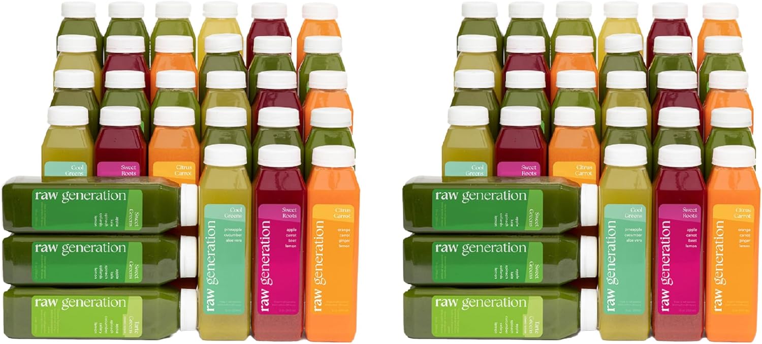 Raw Generation Cleanse for 2 – Two 5-Day Skinny Cleanses for You & A Partner | Jumpstart Healthier Eating Habits Together | Best Detox Juice Cleanse for Weight Management | Reduce Cravings