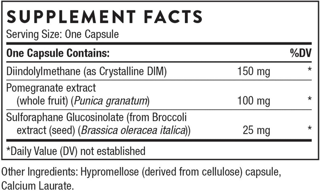 THORNE - Hormone Advantage - (Formerly DIM Advantage) Estrogen Support & Hormone Balance for Men & Women* - Featuring DIM and Pomegranate Extract - 60 Capsules