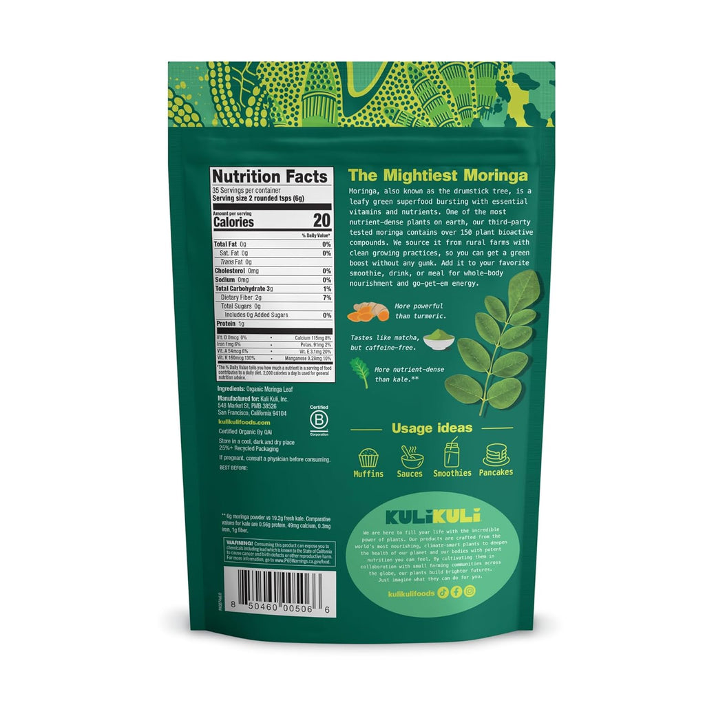 Kuli Kuli Moringa Vegetable Powder, 7.4 oz